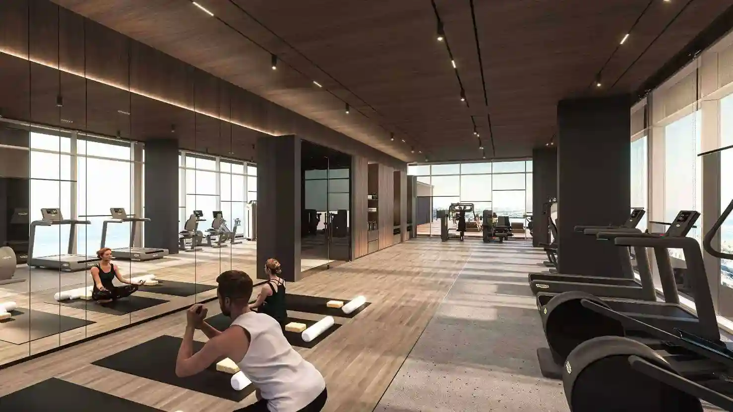 Gym interior view 1 in Jumeirah Gardens