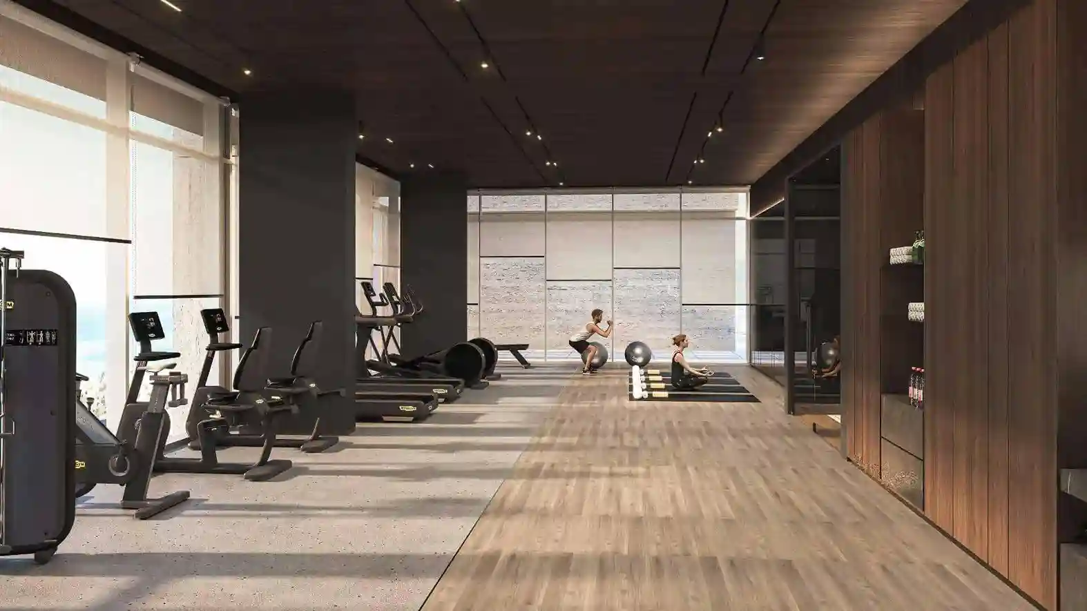 Gym interior view 2 in Jumeirah Gardens